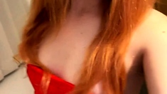 Redhead blowjob amateur slut and masturbate