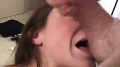 Pov teen amateur enjoys blowjob and cumshot facial