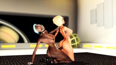 Hot Blonde Gets Fucked By 3d Alien Dickgirl In Space Sation